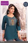 Wine By Rangmaya Cotton With Work Ladies Top